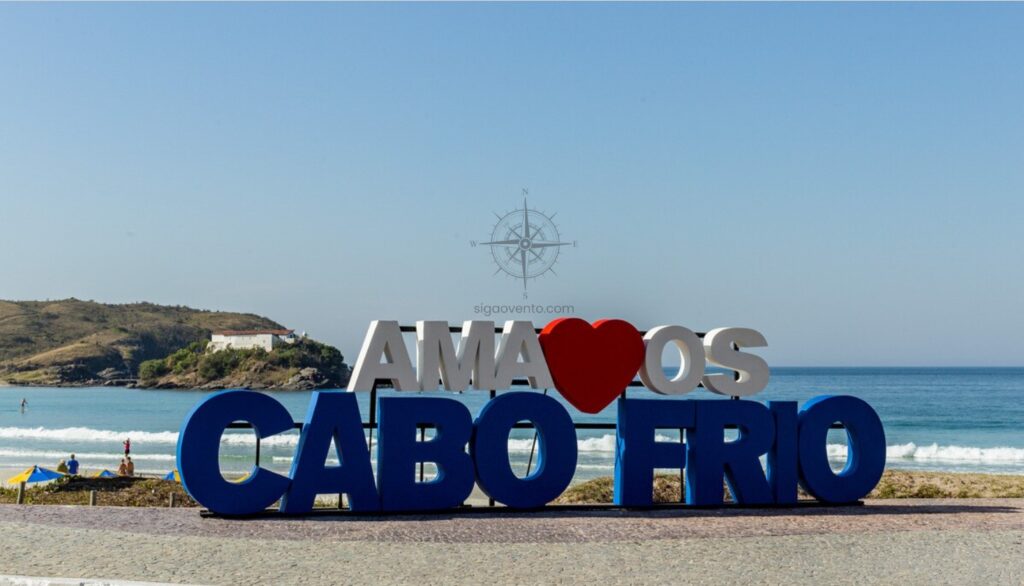 Letreiro amamos Cabo Frio